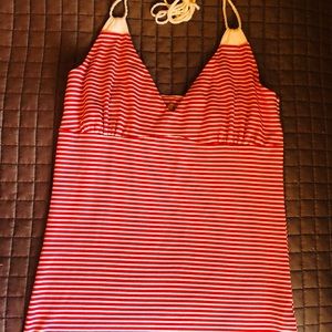 Buffalo David Bitton Red & White Striped Halter